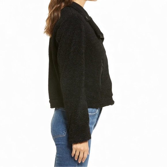 NWT Sanctuary Faux Fur Moto Jacket XS Black - Picture 4 of 15